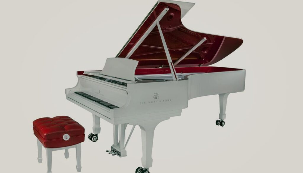 Most Expensive Pianos - Red Pops for (RED)” Parlour Grand Piano, Steinway & Sons – $1.925 million
