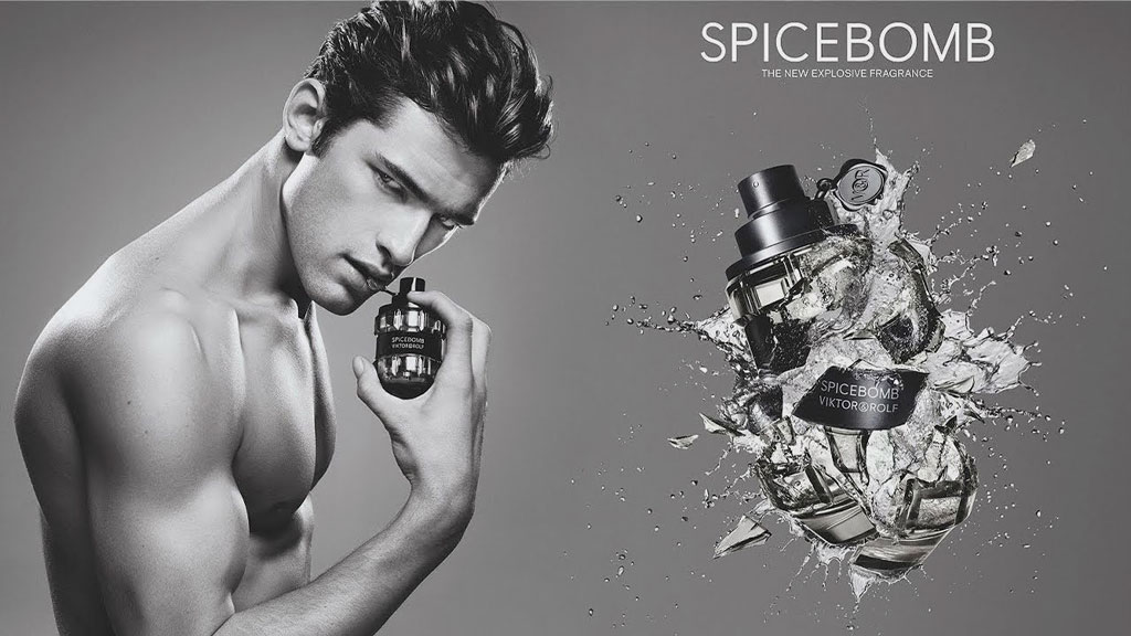 أفضل 12 تصميماً لزجاجة عطر في العالم -زجاجة Spicebomb من Viktor & Rolf
