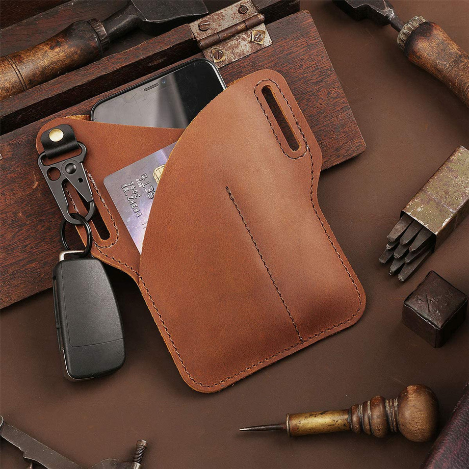 leather phone case - EASYANT's Vertical Leather Holster Case