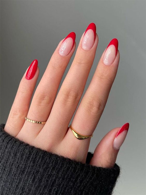 Valentine’s Day Nail Designs - Valentine’s  Theme French Manicure
