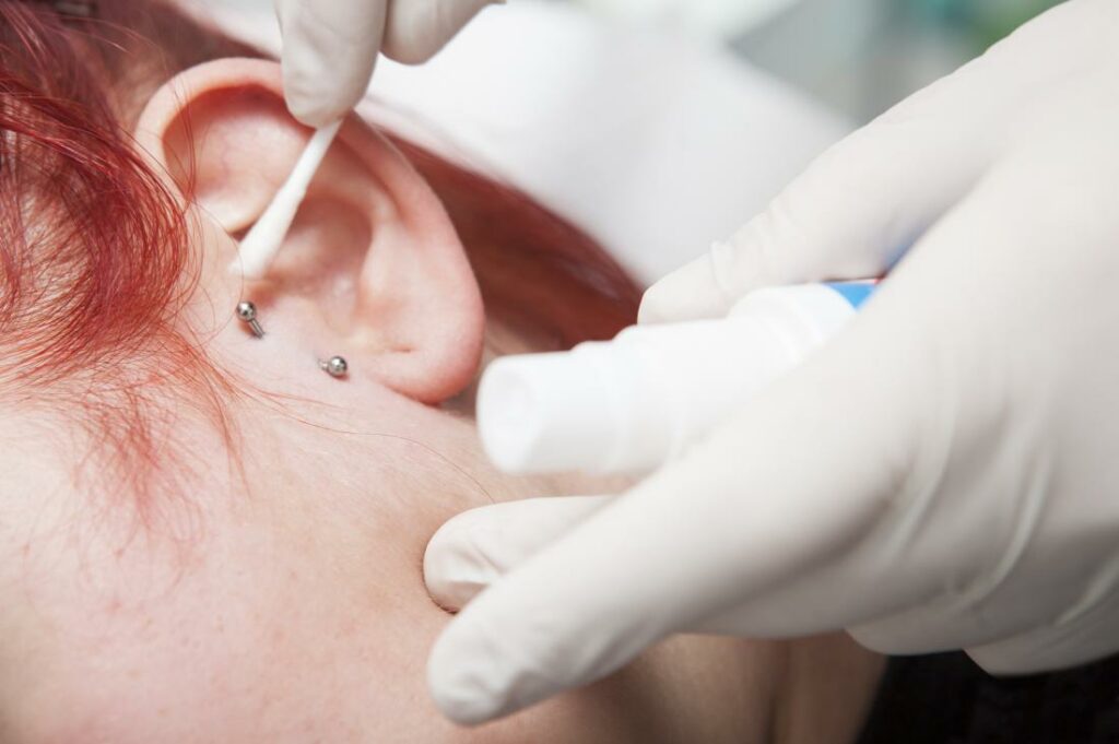 Ear Piercings - Clean A Tragus Piercing