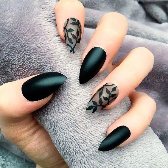 best designs on nails  - Matte Nail Designs
