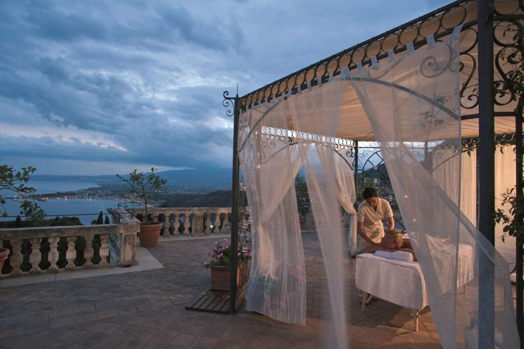 dinner in the sky - The Literary Terrace And Bar, Sicily, Italy