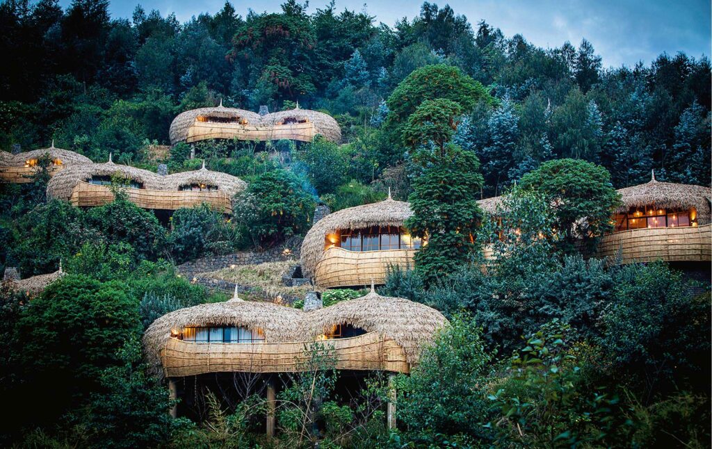 luxury treehouses - Wilderness Safari's Bisate Lodge in Rwanda 