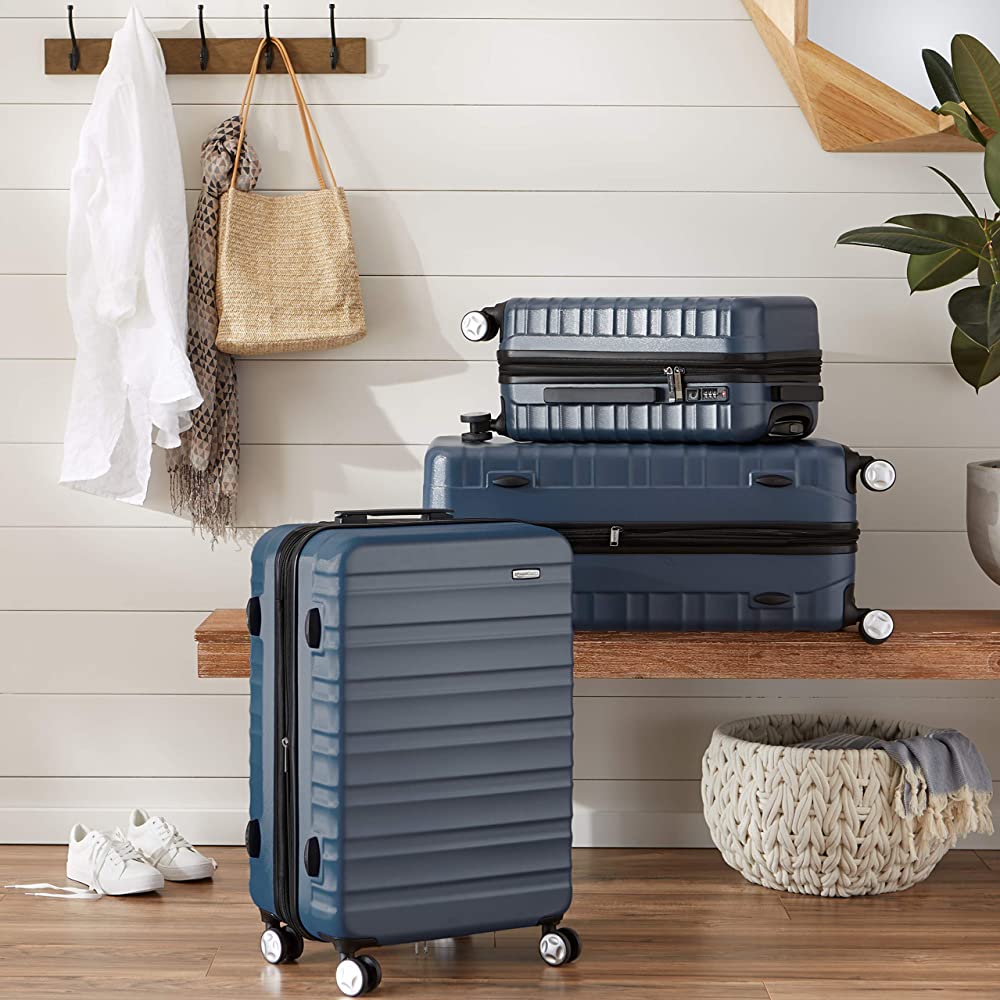 Beautiful Luggage Sets - Amazon Basics Hardside Carry-on Spinner Suitcase