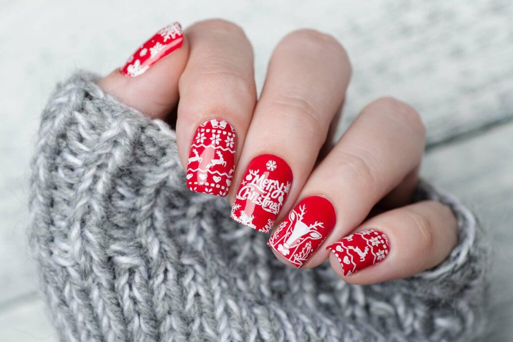 xmas designs on nails  - Christmas Nail Designs