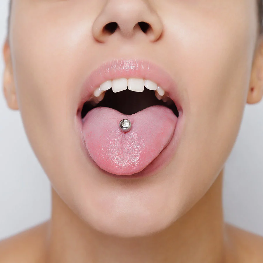 Midline Tongue Piercing - Piercings on Tongue