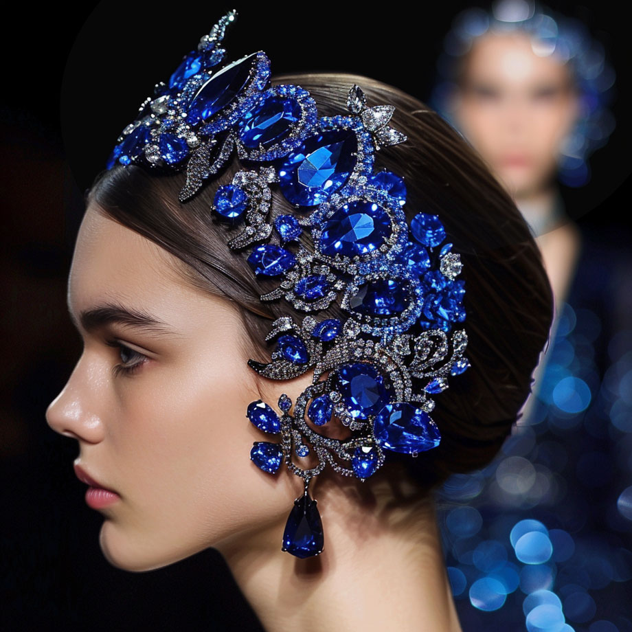 Blue Crystals and Fashion
